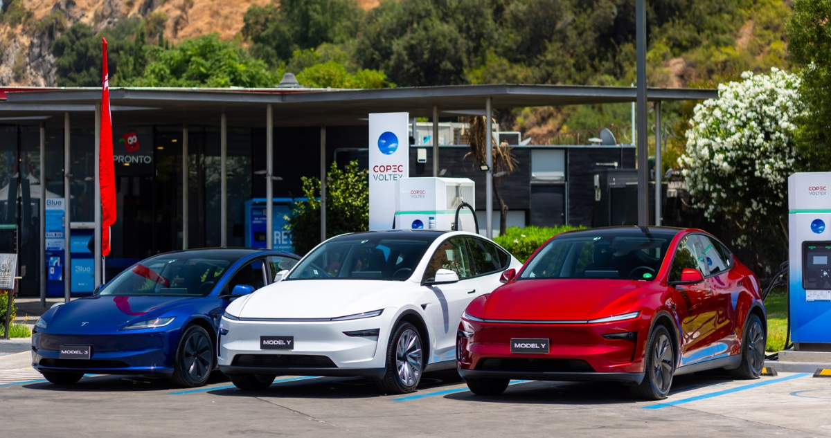 Instalarán cargadores ultra rápidos de Tesla para vehículos eléctricos en estaciones de servicio Copec