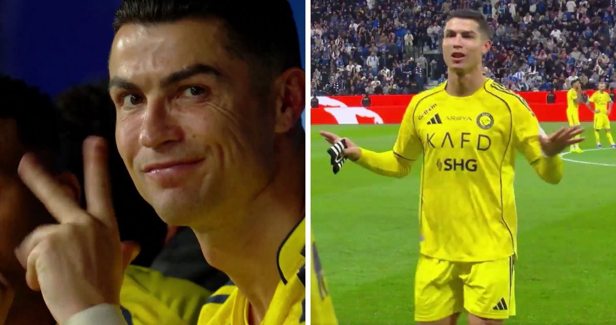 Golazo, molestia al salir y gesto de robo: el show de Cristiano Ronaldo en nueva derrota del Al Nassr