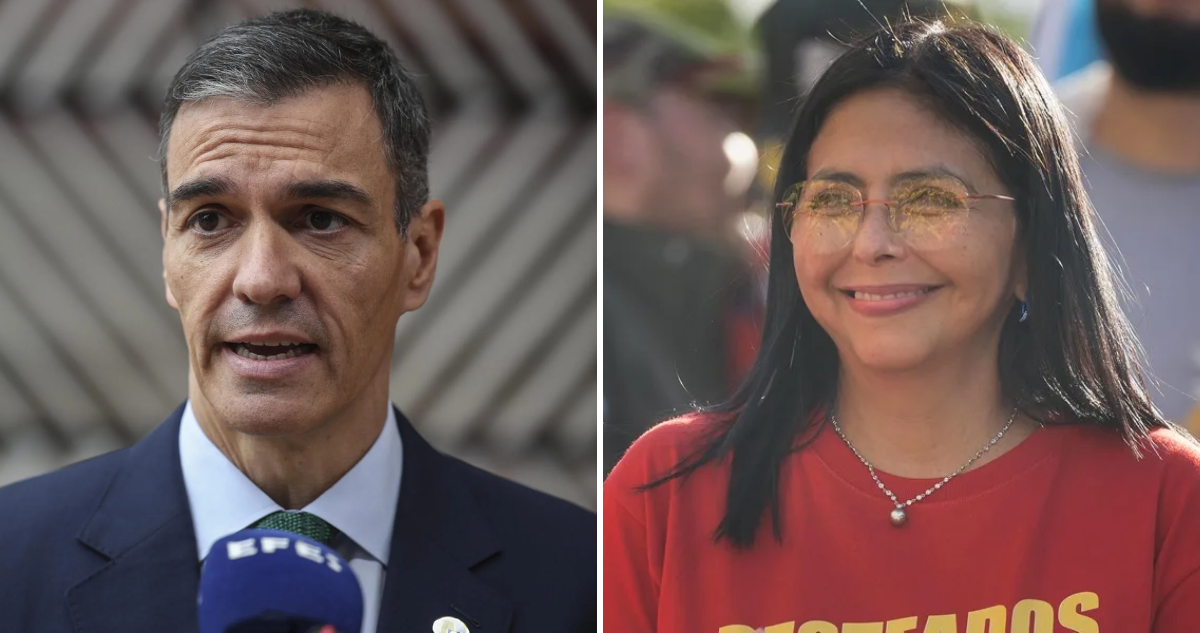 Delcy Rodríguez agradece a Pedro Sánchez su "valiente postura" al condenar ataque de EEUU a Venezuela