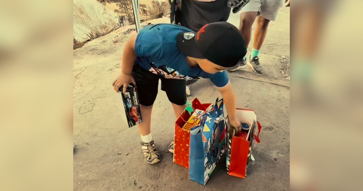 “Un gesto de amor”: Influencers celebran cumpleaños de niño que perdió todo en incendios del Bío Bío