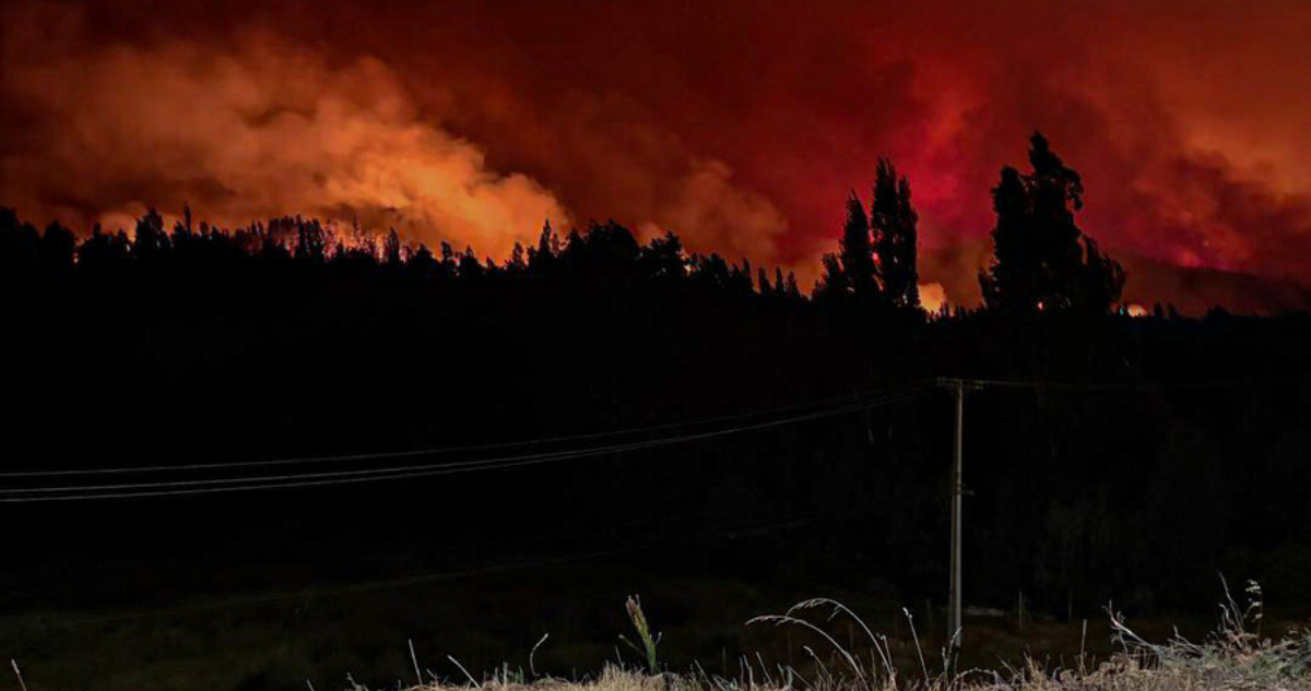 Incendio en provincia Concepción
