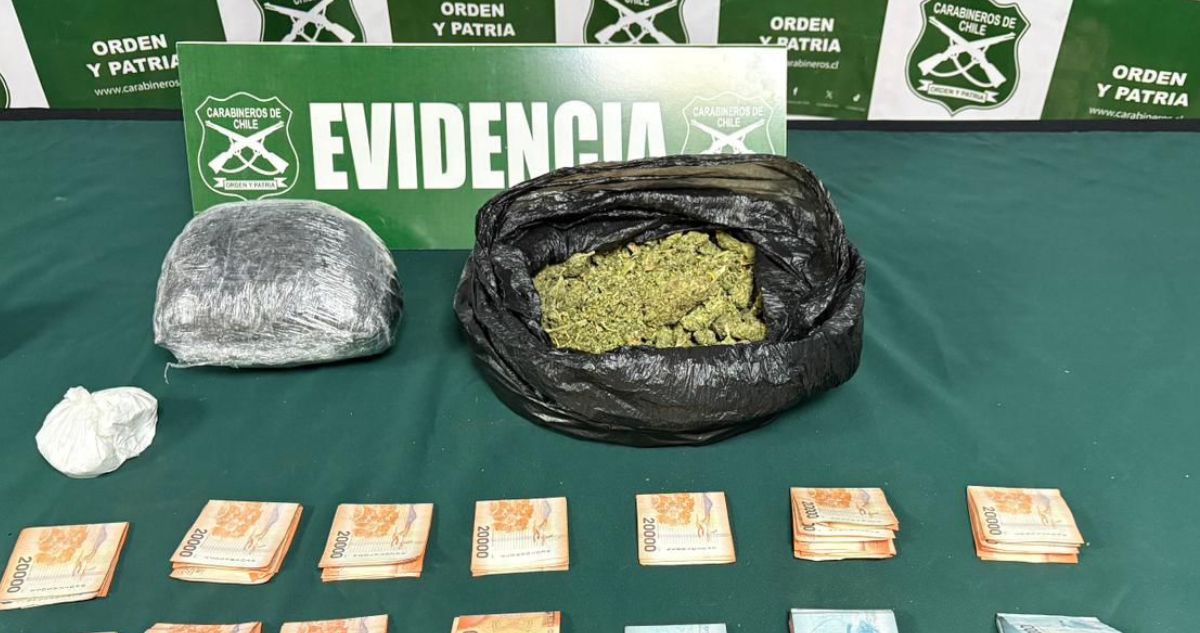 Detienen a hombre que paseaba con más de un kilo de marihuana al interior de un mall en Viña del Mar