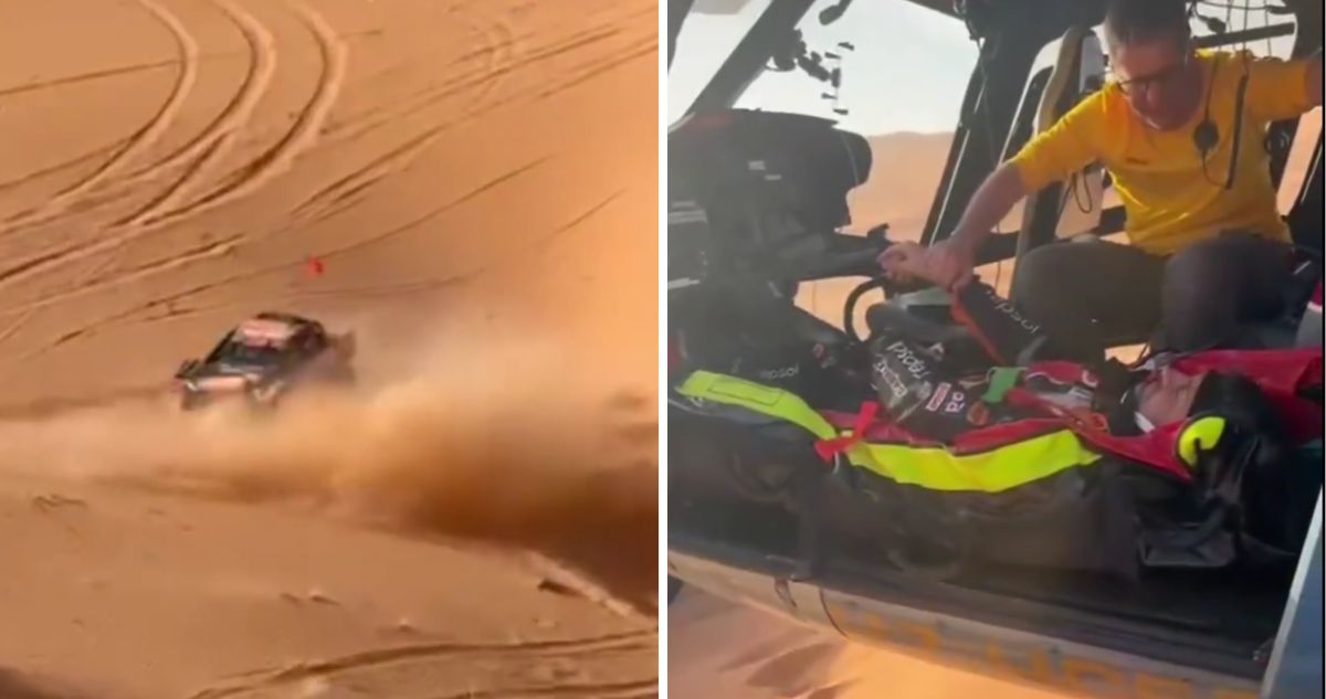 Dupla española abandonó Dakar 2026 tras grave accidente.
