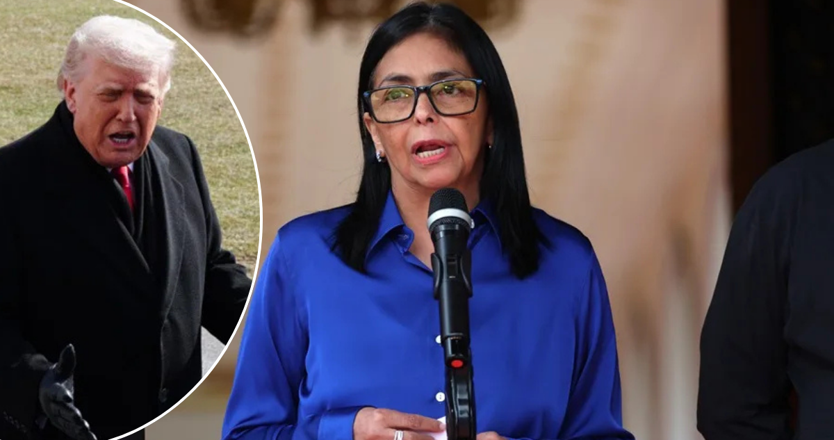 Delcy Rodríguez anuncia desbloqueo de activos de Venezuela en EEUU tras diálogo con Trump