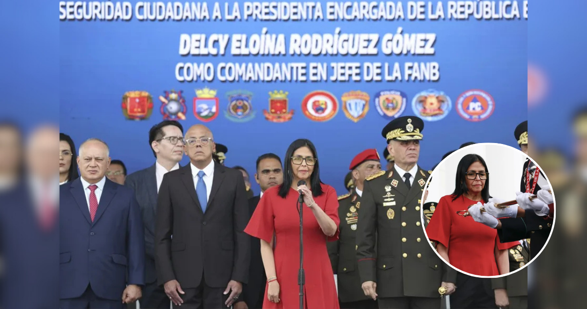 FF.AA de Venezuela reconoce a Delcy Rodríguez como comandante en jefe y chavismo declara su lealtad
