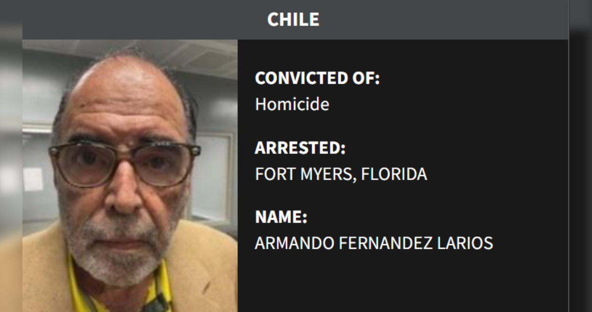 Exagente de la DINA, Armando Fernández, aparece en lista de arrestados en EEUU: sería deportado