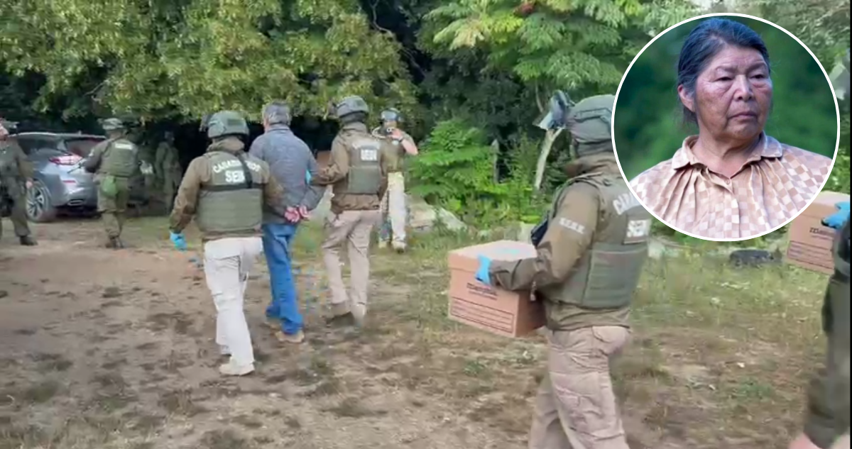 VIDEOS | Así fue amplio operativo que dejó a hijos y exyerno de Julia Chuñil detenidos por su crimen