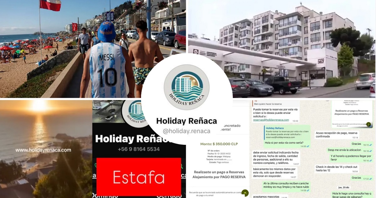 Relatos de la megaestafa a argentinos en Reñaca: reservas cuantiosas, fotos clonadas y chats de terror