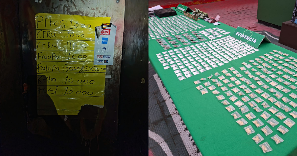 Afiche permite descubrir minimarket que solo vendía droga en Pudahuel: hasta aceptaban tarjetas