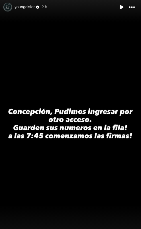 Instagram Stories de Young Cister