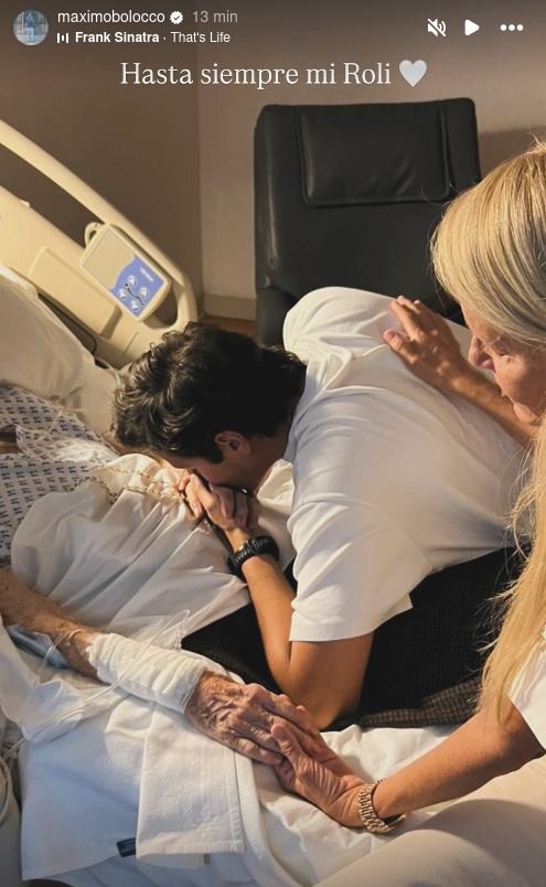 Máximo Bolocco junto a su abuela Rose Marie Fonck