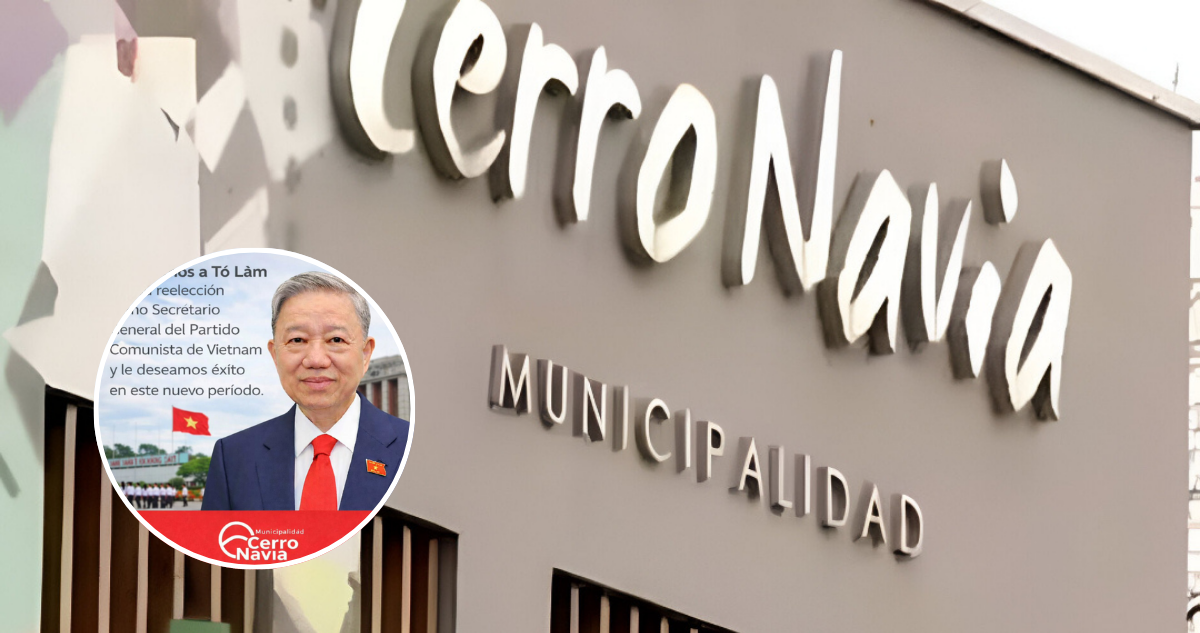 Inaceptable municipio de Cerro Navia recibe críticas de vecinos por felicitaciones al PC de Vietnam