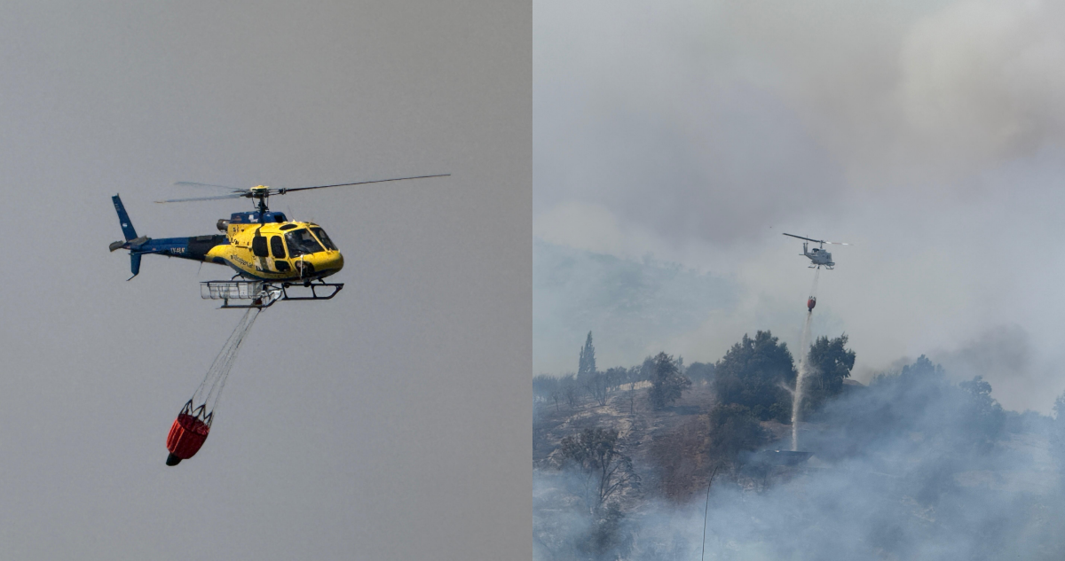 Incendios en Melipilla: uno fue extinguido y otro sigue en combate con 185 hectáreas afectadas