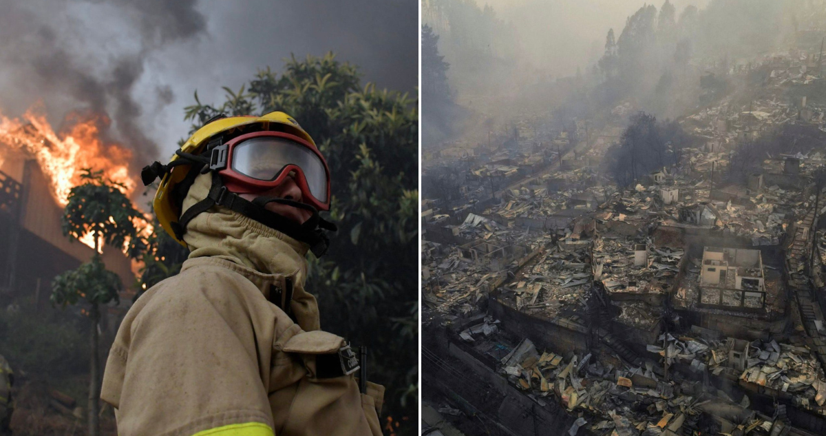Incendios en Ñuble y Bío Bío llegan a portadas internacionales