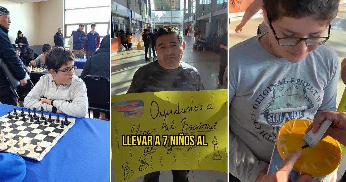 influencer ayuda niño ajedrez