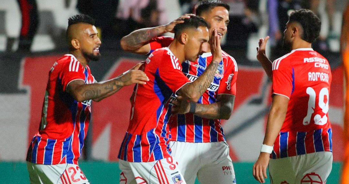 Javier Correa en su gol en el Colo Colo Alianza Lima