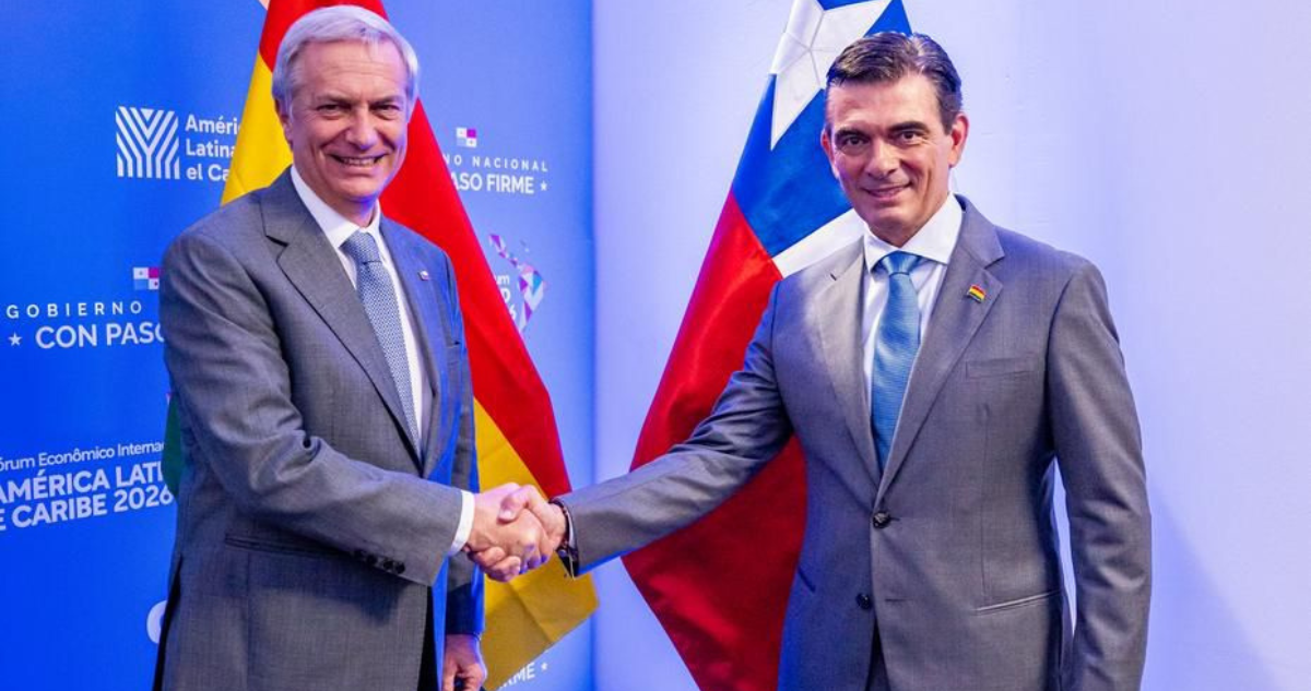 José Antonio Kast junto a Rodrigo Paz | Crédito: Oficina del presidente electo (OPE)