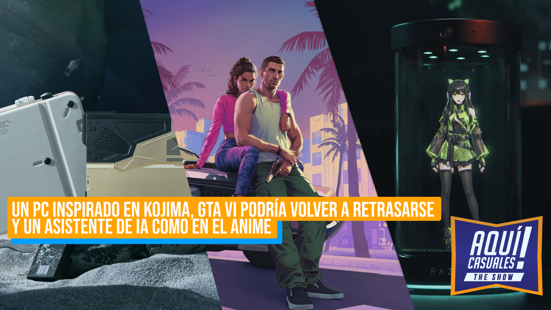 Un PC inspirado en Kojima, GTA VI podría volver a retrasarse y un asistente de IA como en el anime