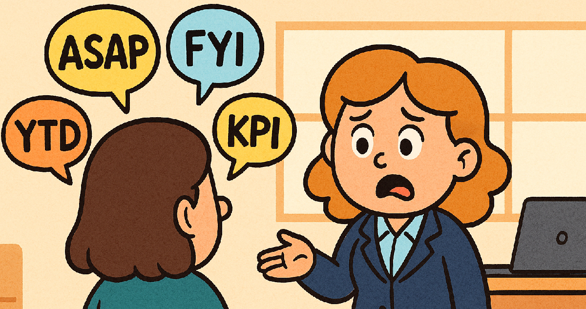 ¿KPI, FYI, ASAP? Las siglas en inglés que llenan las conversaciones de tu oficina y quizás no conocías