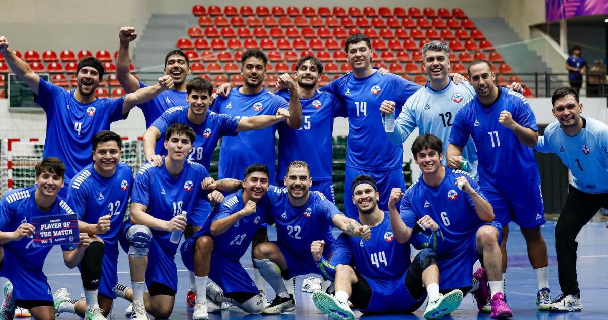 La Roja del Handball posterior al duelo ante Perú