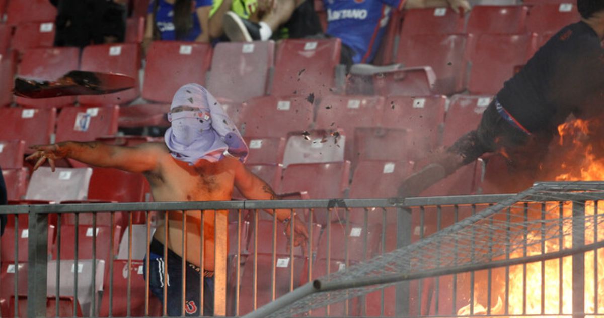 La U barristas desmanes