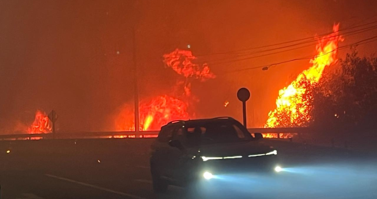 Laja incendio forestal