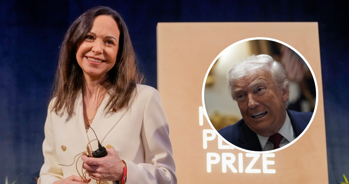 Machado perdió el respaldo de Trump por aceptar el Nobel de la Paz, según The Washington Post