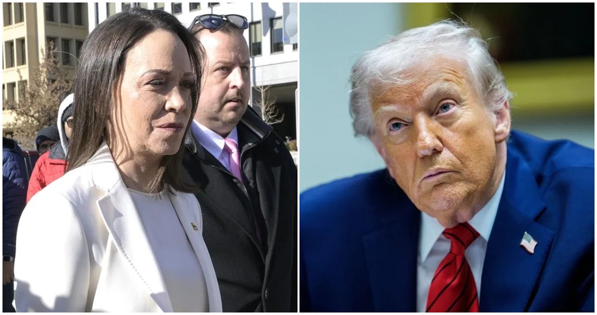 María Corina Machado y Donald Trump