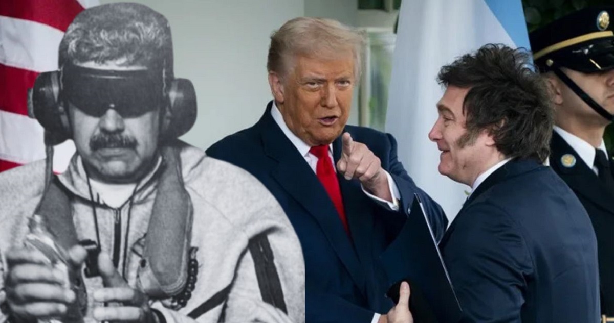 Nicolás Maduro, Donald Trump y Javier Milei