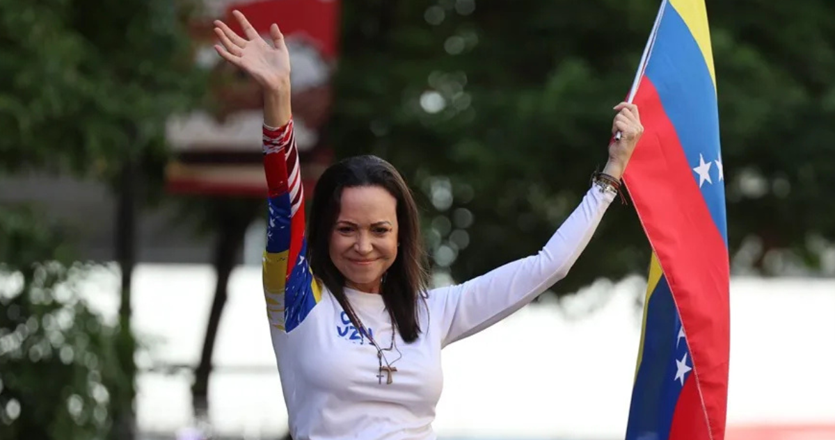 La líder opositora venezolana María Corina Machado