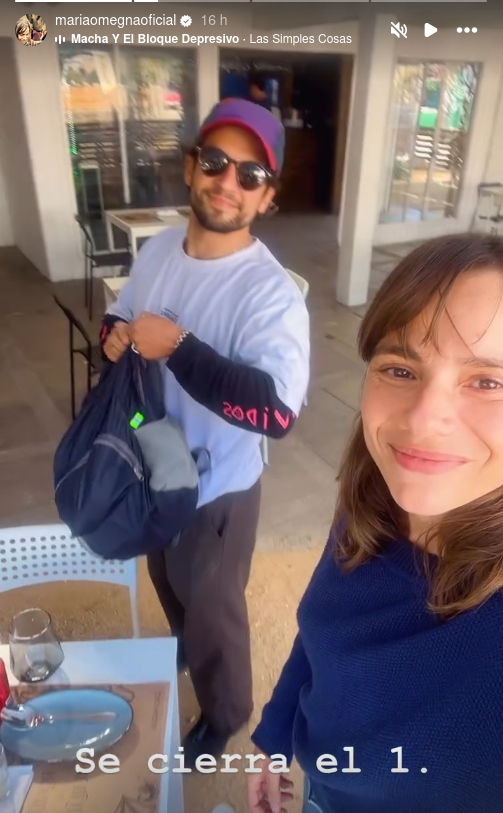 Captura de video de María Gracia y Max Salgado