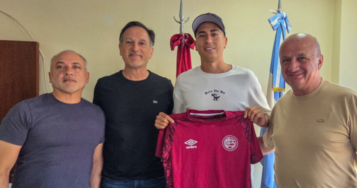 Matías Sepúlveda presentando en Lanús