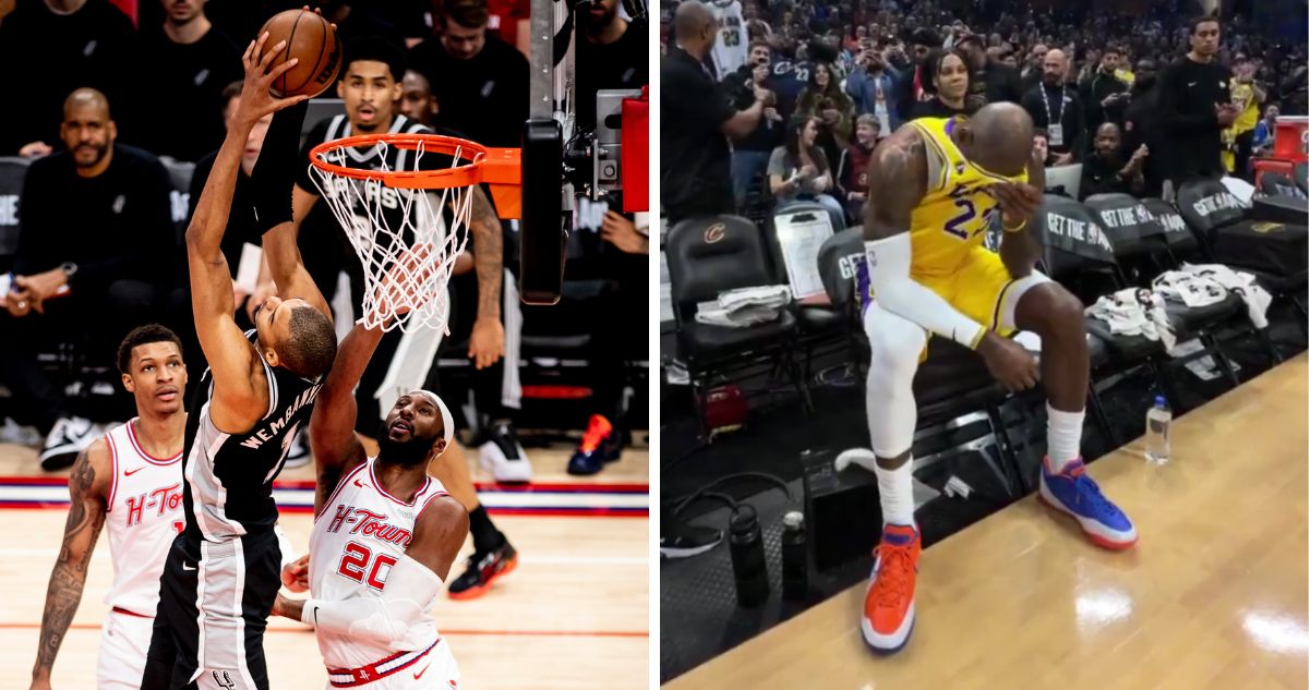 NBA: los 150 de Wembenyama, susto para Doncic, récord y emoción para LeBron en su tierra natal