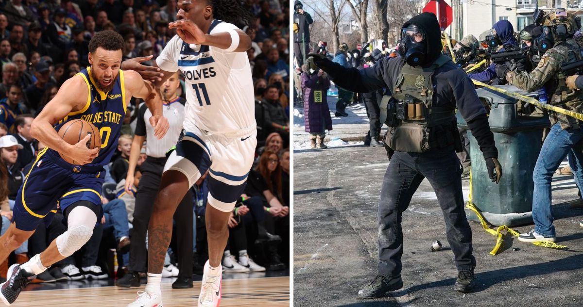 NBA suspendió partido en Minneapolis entre Wolves y Warriors.