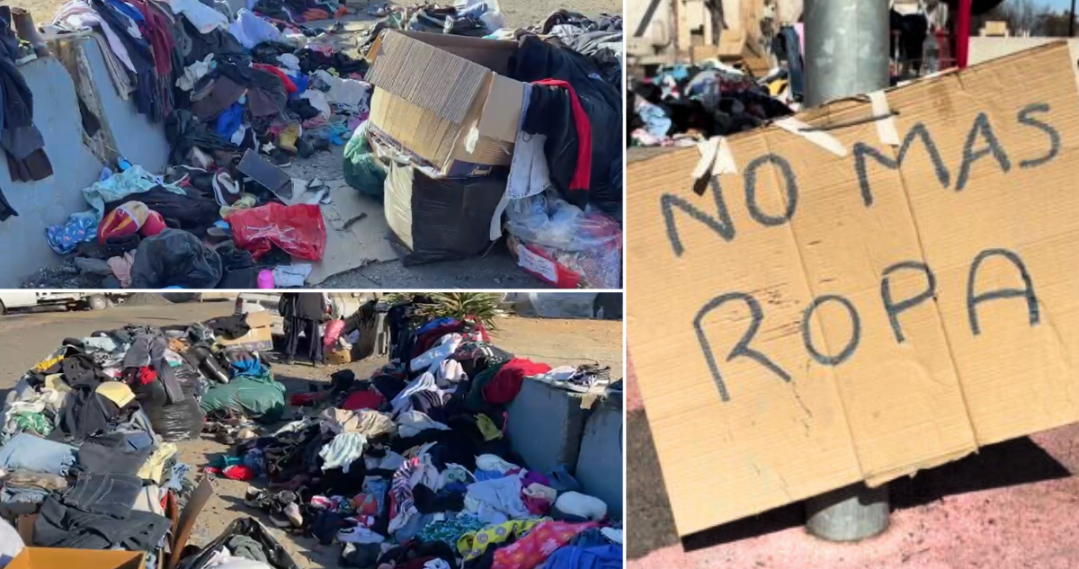 No más ropa montañas de prendas donadas tras megaincendio generan problemas sanitarios en Penco