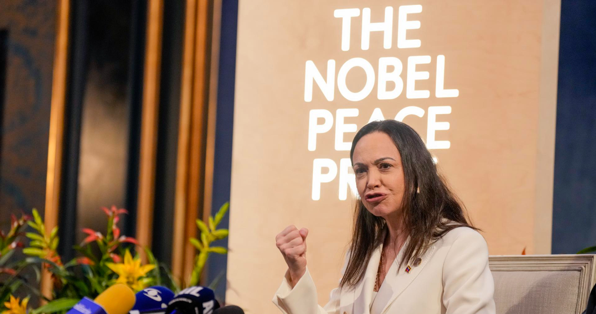 Instituto Nobel aclara que no se puede transferir el premio tras dichos de María Corina Machado