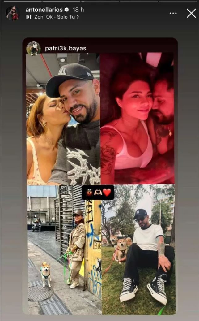 Antonella Ríos junto a su nueva pareja