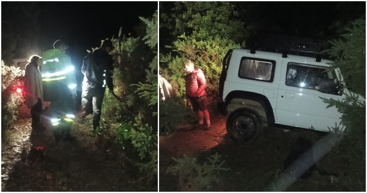 Rescatan a familia de turistas en Parque Alerce Costero: quedaron atrapados por las lluvias