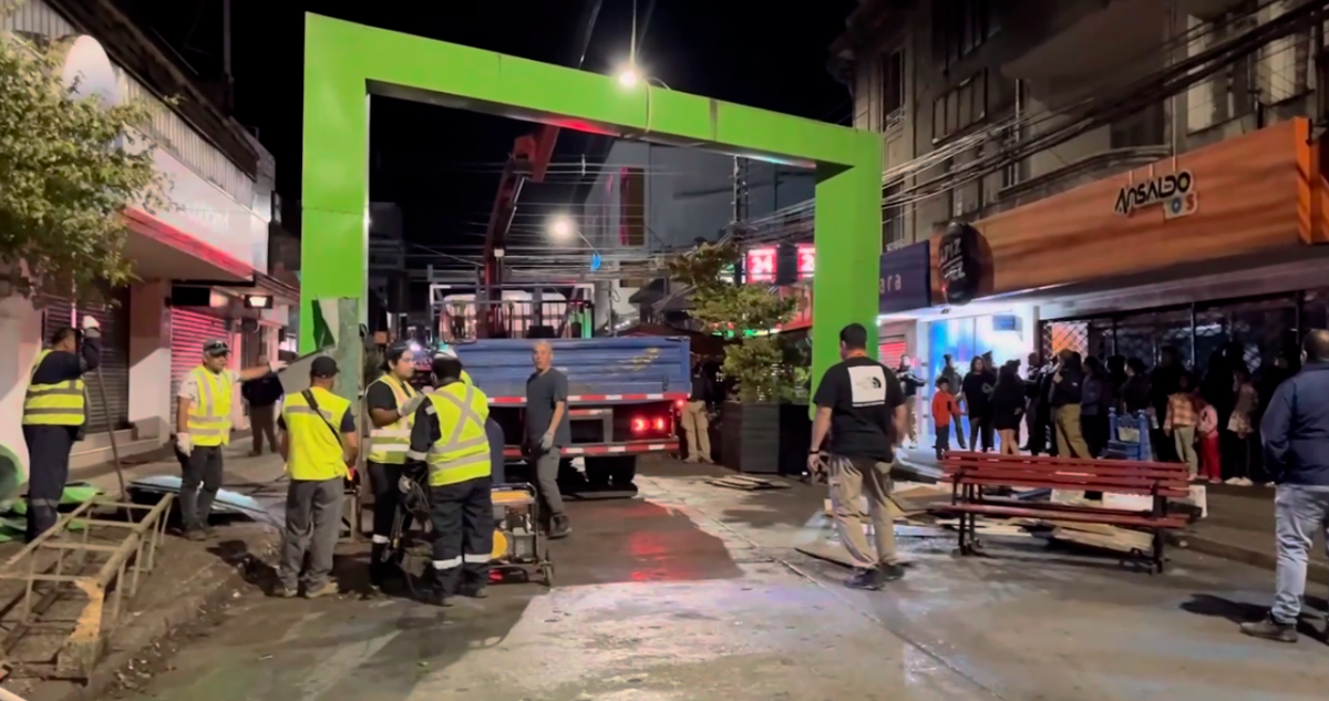 Funcionó como piloto por 3 años: Municipalidad de Temuco comenzó a desarmar Paseo Bulnes