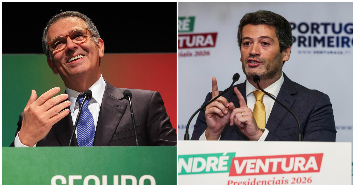 Los candidatos António José Seguro y André Ventura