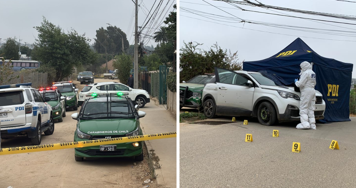 Delincuente muere baleado por carabinero en Villa Alemana tras persecusión por vehículo robado