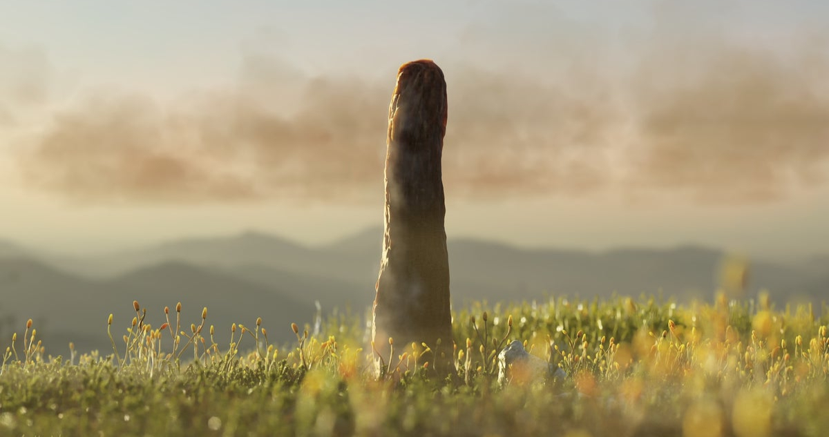 Representación de un Prototaxite