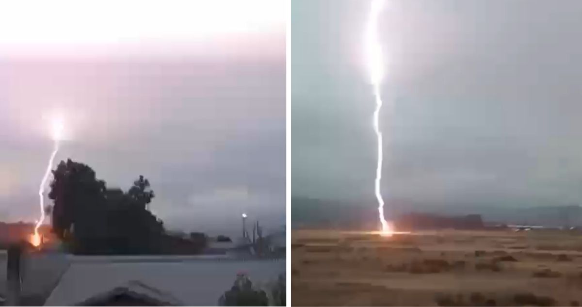 VIDEOS | Impactantes registros muestran rayos que caen en sectores cercanos a ciudades del Bío Bío