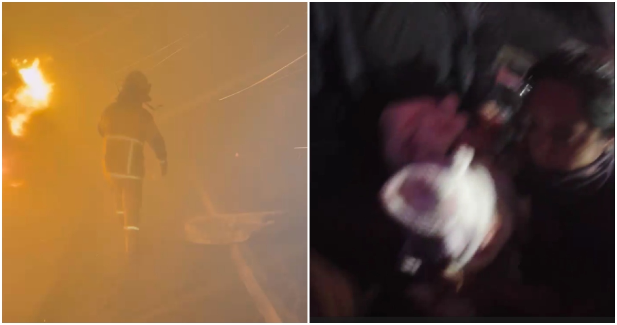 Rescate de bebés en incendio de Lirquén