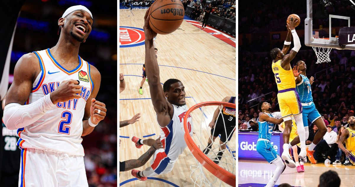 Thunder, Pistons y Hornets celebraron en noche de NBA.