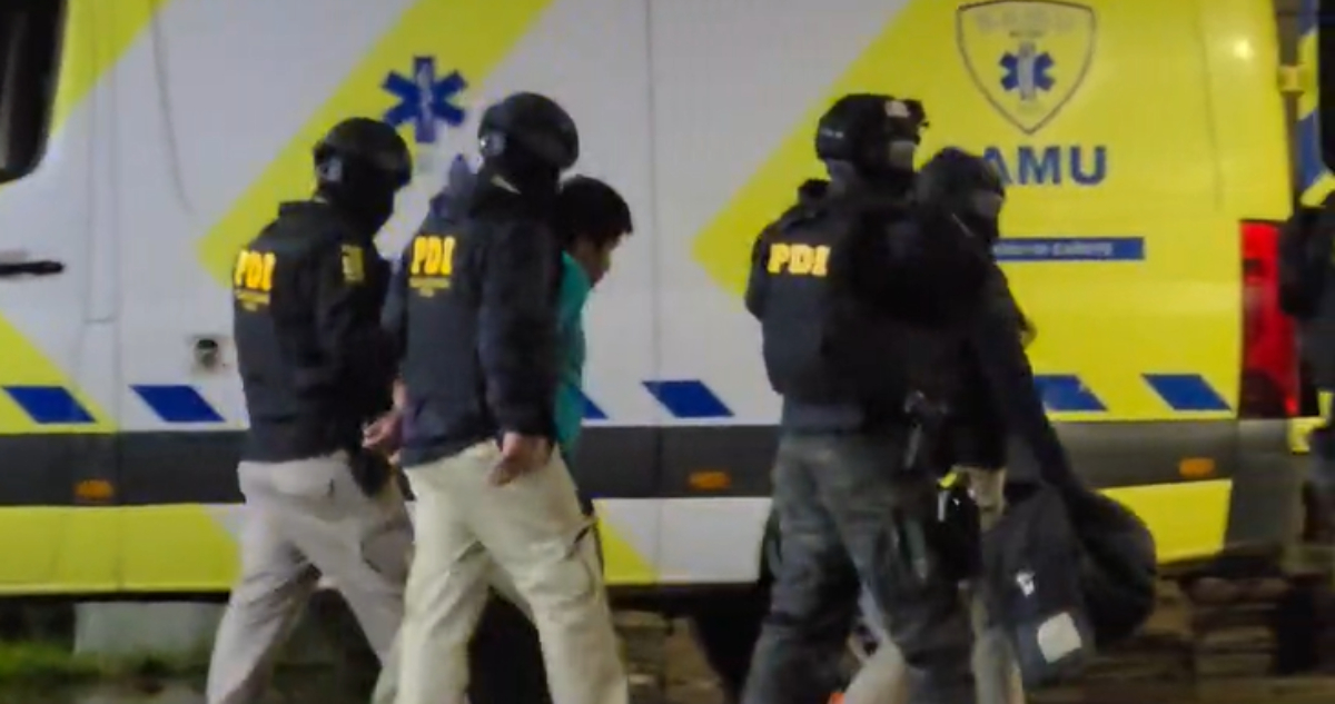 PDI detiene a dos miembros de la RML por grave atentado incendiario en Los Álamos