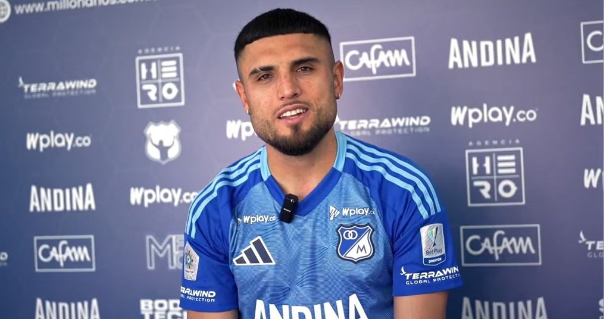 Rodrigo Ureña, volante chileno, oficializado como fichaje del Millonarios de Colombia