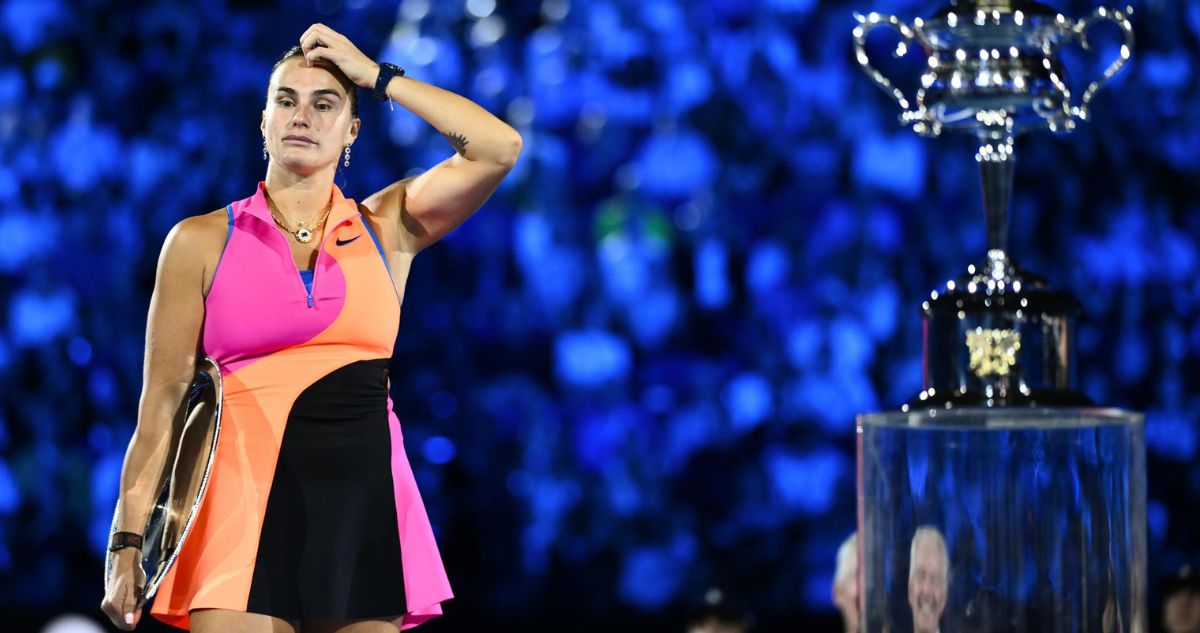 La reacción de Sabalenka tras perder la final del Australian Open