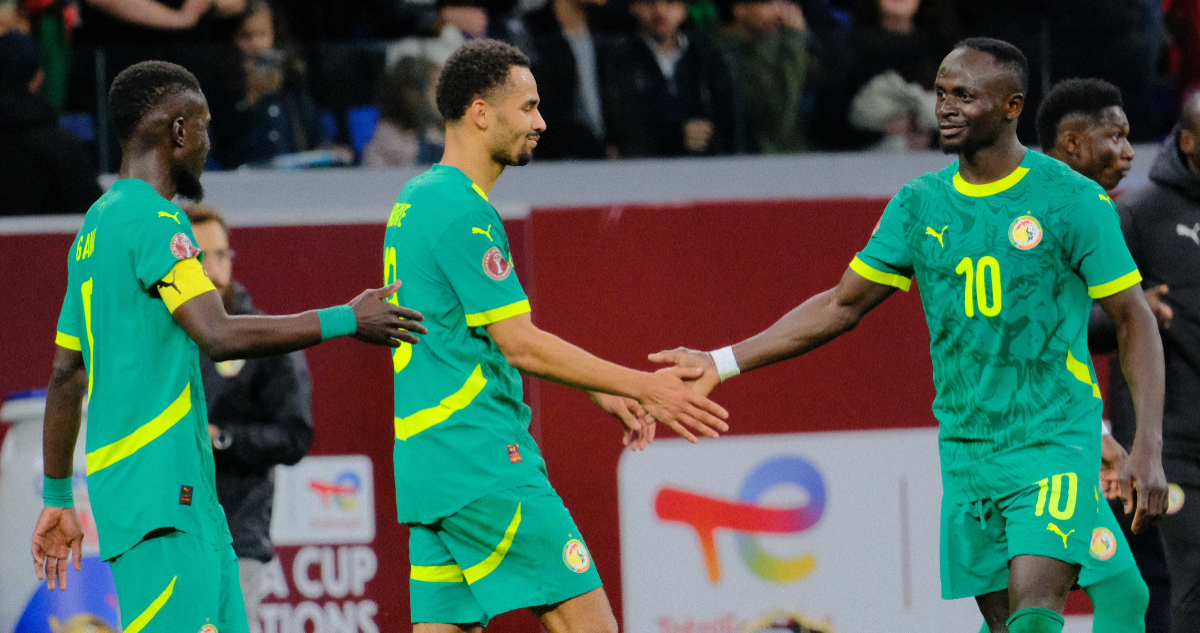 Sadio Mané celebra su gol en el Senegal Egipto de Copa Africana 2026
