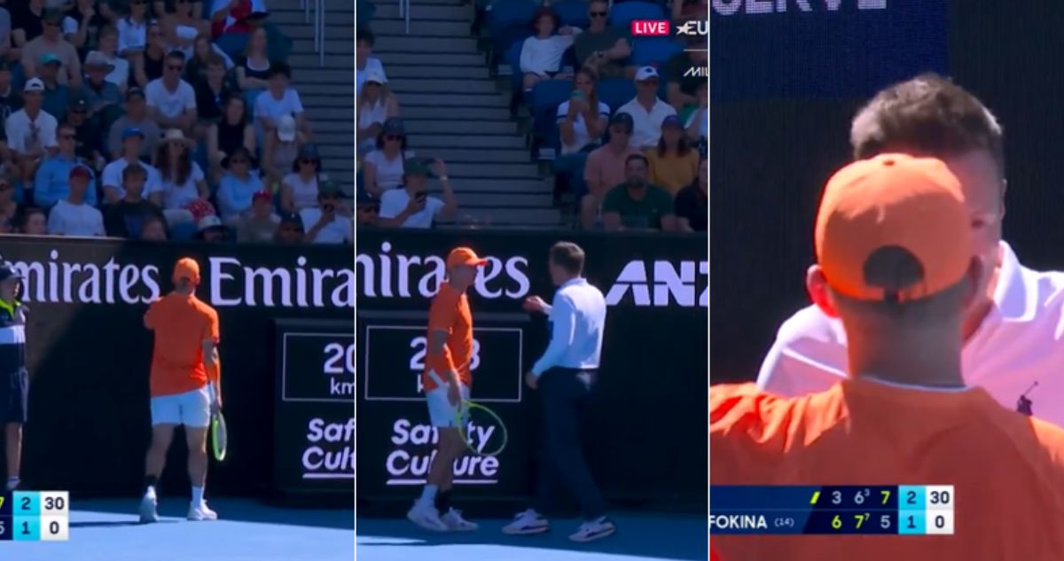 Davidovich y su show en el Australian Open 2026 con el público